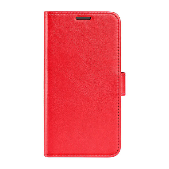 Samsung Galaxy A54 Hoesje - MobyDefend Wallet Book Case (Sluiting Achterkant) - Rood