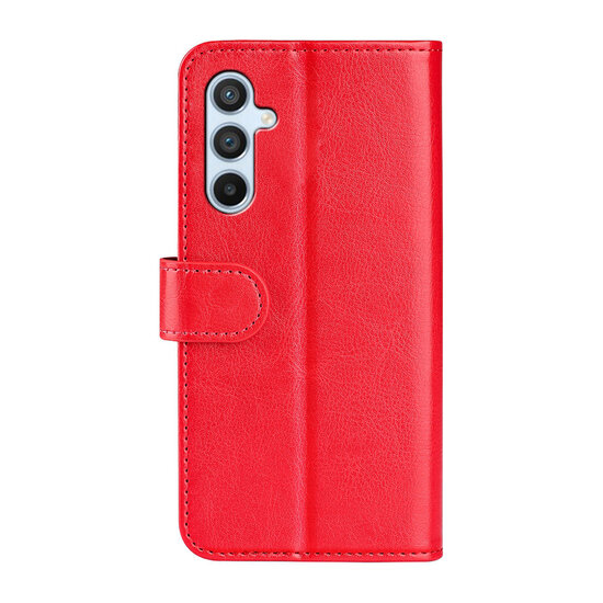 Samsung Galaxy A54 Hoesje - MobyDefend Wallet Book Case (Sluiting Achterkant) - Rood