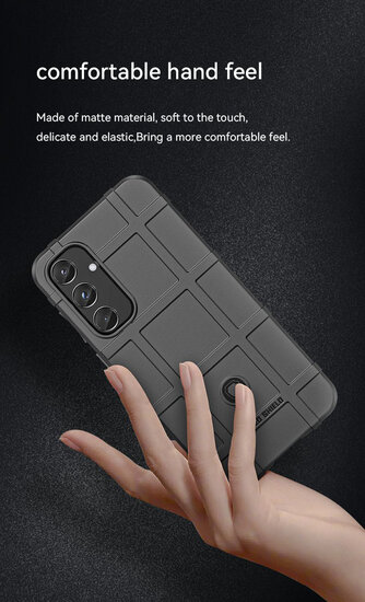 Samsung Galaxy A55 Hoesje - Mobydefend Rugged Shield TPU Backcover - Blauw