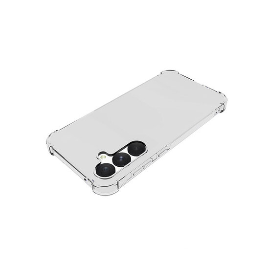 Samsung Galaxy A55 Hoesje - MobyDefend Transparante Shockproof TPU Backcover - Verstevigde Hoeken - Volledig Doorzichtig