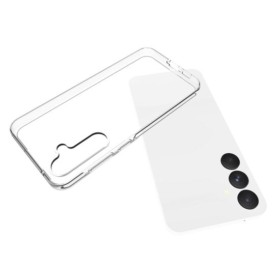 Samsung Galaxy A55 Hoesje - MobyDefend Transparante TPU Backcover - Volledig Doorzichtig