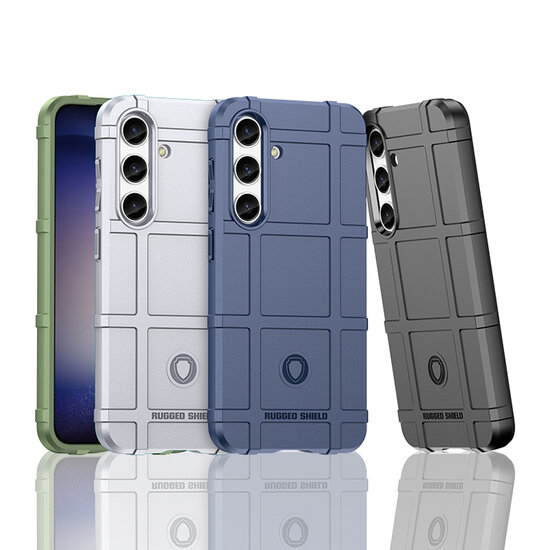 Samsung Galaxy S24 Hoesje - Mobydefend Rugged Shield TPU Backcover - Zwart