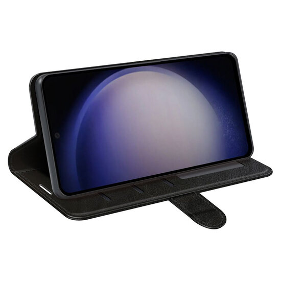 Samsung Galaxy S24 Hoesje - MobyDefend Wallet Book Case (Sluiting Achterkant) - Zwart