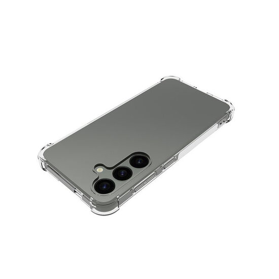 Samusng Galaxy S24 Hoesje - MobyDefend Transparante Shockproof TPU Backcover - Verstevigde Hoeken - Volledig Doorzichtig