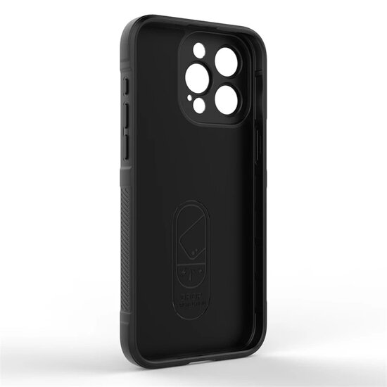 iPhone 15 Pro Max Hoesje - MobyDefend TPU Gripcase - Zwart