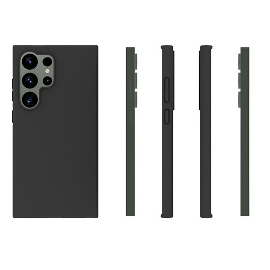 Samsung Galaxy S24 Ultra Hoesje - MobyDefend TPU Backcover - Mat Zwart