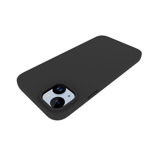 iPhone 15 Plus Hoesje - MobyDefend TPU Backcover - Mat Zwart
