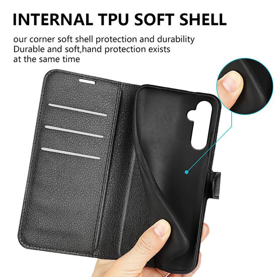 Samsung Galaxy S24 Plus (S24+) Hoesje - MobyDefend Kunstleren Wallet Book Case (Sluiting Voorkant) - Bruin