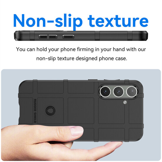 Samsung Galaxy S24 Plus (S24+) Hoesje - Mobydefend Rugged Shield TPU Backcover - Blauw