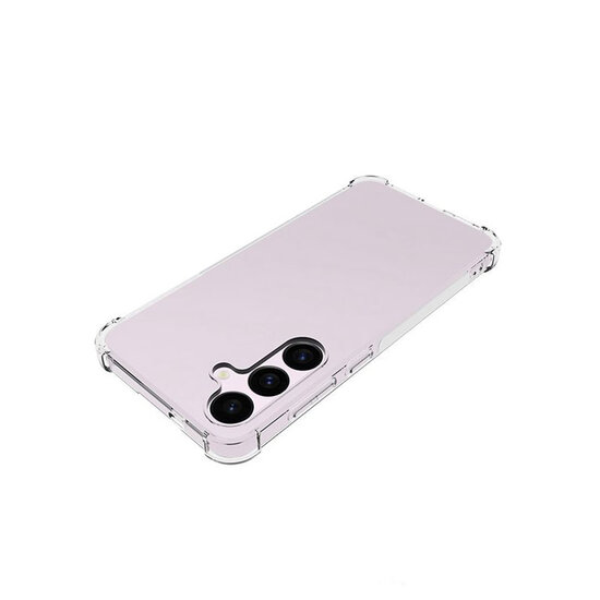 Samusng Galaxy S24 Plus (S24+) Hoesje - MobyDefend Transparante Shockproof TPU Backcover - Verstevigde Hoeken - Volledig Doorzichtig