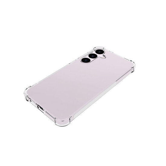 Samusng Galaxy S24 Plus (S24+) Hoesje - MobyDefend Transparante Shockproof TPU Backcover - Verstevigde Hoeken - Volledig Doorzichtig
