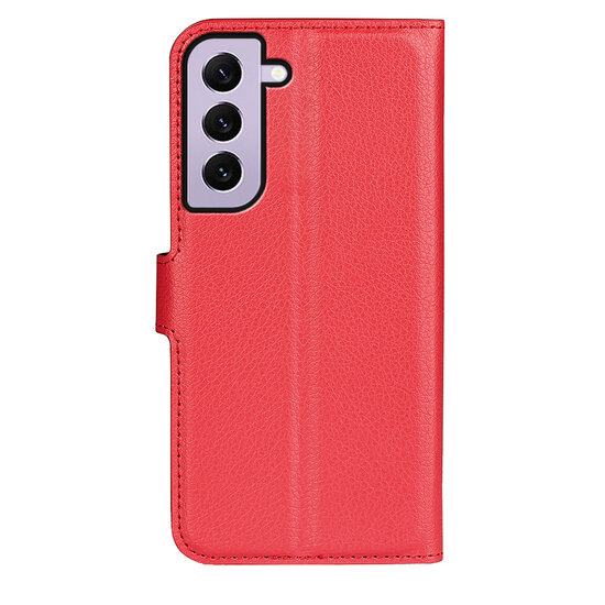 Samsung Galaxy S23 Hoesje - MobyDefend Kunstleren Wallet Book Case (Sluiting Voorkant) - Rood
