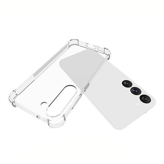 Samsung Galaxy S23 Hoesje - MobyDefend Transparante Shockproof TPU Backcover - Verstevigde Hoeken - Volledig Doorzichtig