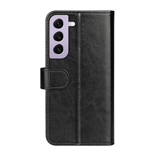 Samsung Galaxy S23 Hoesje - MobyDefend Wallet Book Case (Sluiting Achterkant) - Zwart