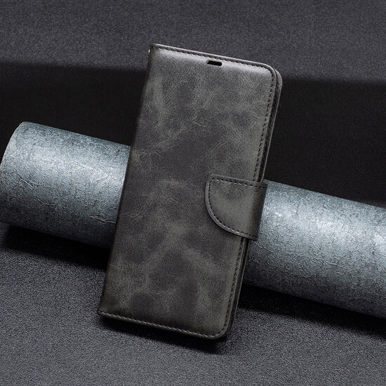 Samsung Galaxy S23 Hoesje - MobyDefend Wallet Book Case Met Koord - Zwart