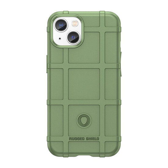 iPhone 14 Hoesje - Mobydefend Rugged Shield TPU Backcover - Groen