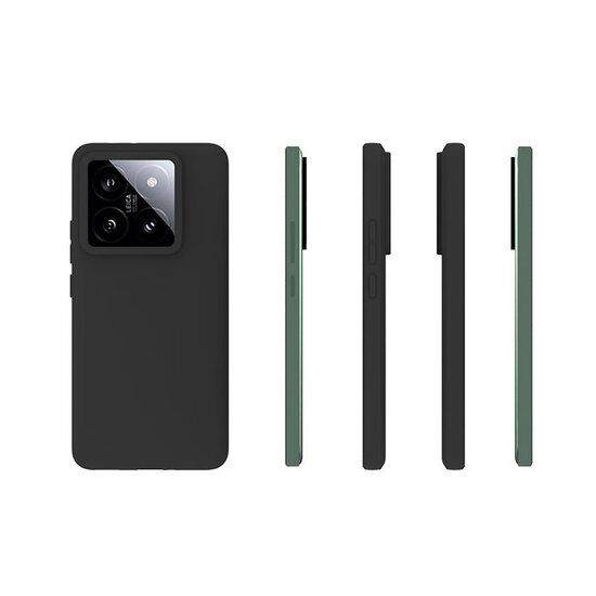 Xiaomi 14T Pro Hoesje - MobyDefend TPU Backcover - Mat Zwart