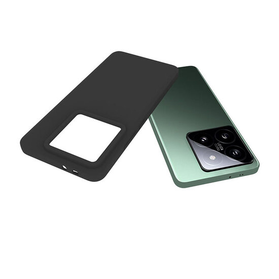 Xiaomi 14T Pro Hoesje - MobyDefend TPU Backcover - Mat Zwart