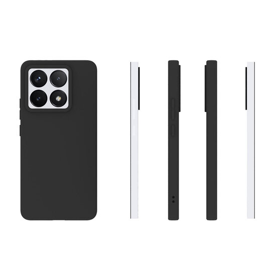 Xiaomi 14T Hoesje - MobyDefend TPU Backcover - Mat Zwart