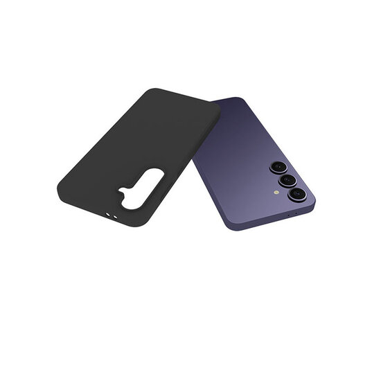 Samsung Galaxy S24 FE Hoesje - MobyDefend TPU Backcover - Mat Zwart