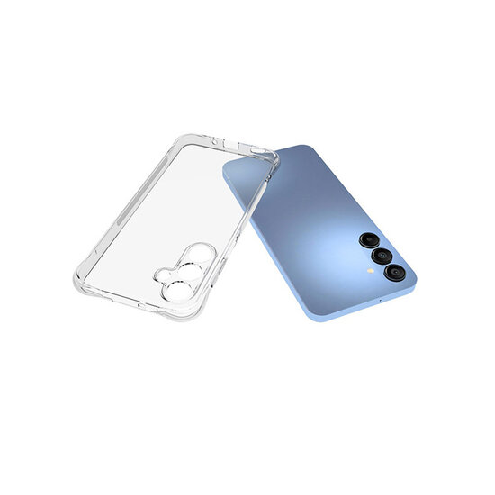 Samsung Galaxy A16 Hoesje - MobyDefend Transparante Shockproof TPU Backcover - Verstevigde Hoeken - Volledig Doorzichtig