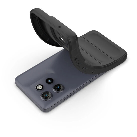 Motorola Edge 50 Neo Hoesje - MobyDefend TPU Gripcase - Zwart