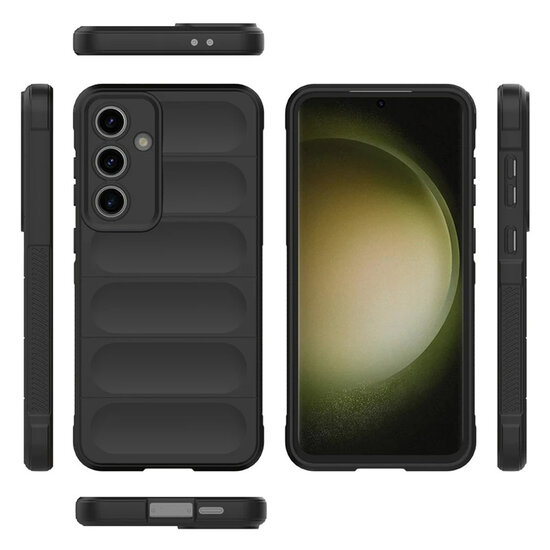 Samsung Galaxy S24 FE Hoesje - MobyDefend TPU Gripcase - Zwart