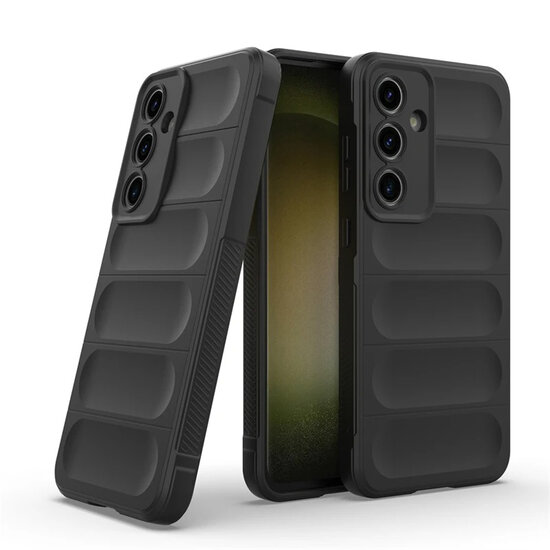Samsung Galaxy S24 FE Hoesje - MobyDefend TPU Gripcase - Zwart
