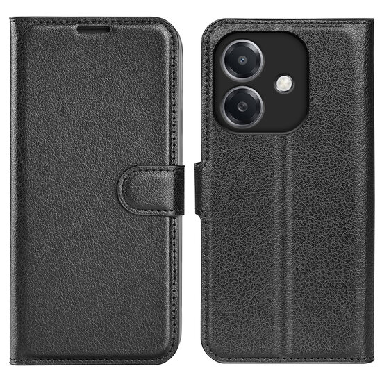 Oppo A60 5G / A40 / A40m Hoesje - MobyDefend Kunstleren Wallet Book Case (Sluiting Voorkant) - Zwart
