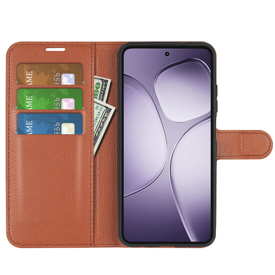 Xiaomi 14T Pro Hoesje - MobyDefend Kunstleren Wallet Book Case (Sluiting Voorkant) - Bruin