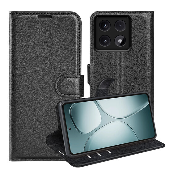 Xiaomi 14T Hoesje - MobyDefend Kunstleren Wallet Book Case (Sluiting Voorkant) - Zwart