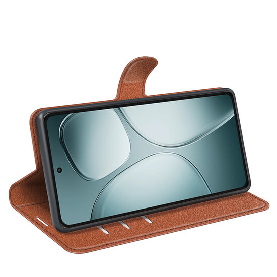 Xiaomi 14T Hoesje - MobyDefend Kunstleren Wallet Book Case (Sluiting Voorkant) - Bruin