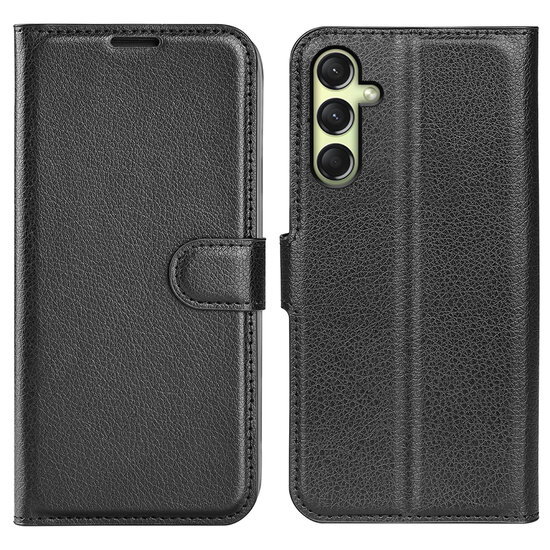 Samsung Galaxy A16 Hoesje - MobyDefend Kunstleren Wallet Book Case (Sluiting Voorkant) - Zwart