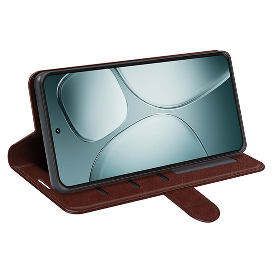 Xiaomi 14T Hoesje - MobyDefend Wallet Book Case (Sluiting Achterkant) - Bruin