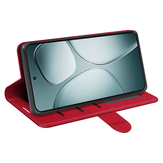 Xiaomi 14T Hoesje - MobyDefend Wallet Book Case (Sluiting Achterkant) - Rood