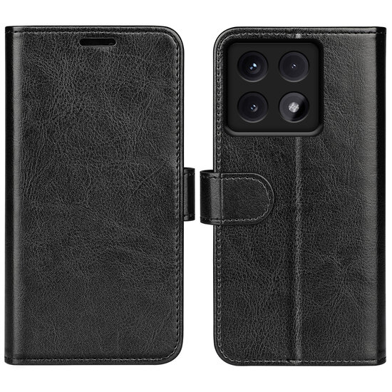 Xiaomi 14T Pro Hoesje - MobyDefend Wallet Book Case (Sluiting Achterkant) - Zwart