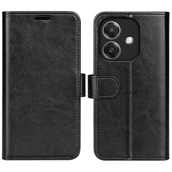 Oppo A60 5G / A40 / A40m Hoesje - MobyDefend Wallet Book Case (Sluiting Achterkant) - Zwart