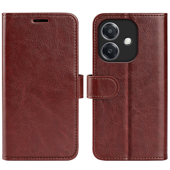 Oppo A60 5G / A40 / A40m Hoesje - MobyDefend Wallet Book Case (Sluiting Achterkant) - Bruin