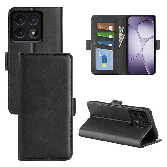 Xiaomi 14T Pro Hoesje - MobyDefend Luxe Wallet Book Case (Sluiting Zijkant) - Zwart