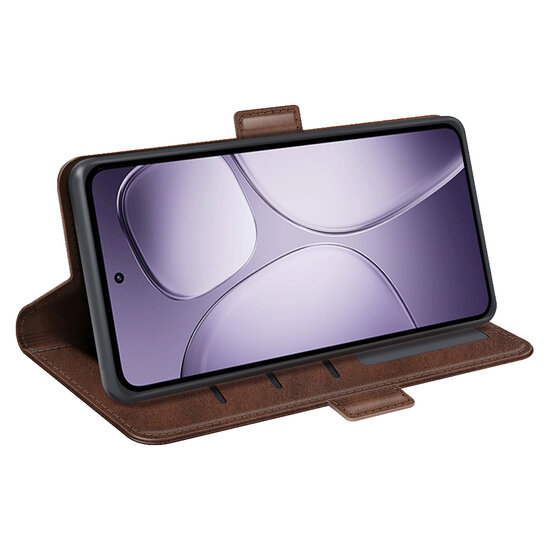 Xiaomi 14T Pro Hoesje - MobyDefend Luxe Wallet Book Case (Sluiting Zijkant) - Bruin