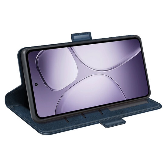 Xiaomi 14T Pro Hoesje - MobyDefend Luxe Wallet Book Case (Sluiting Zijkant) - Blauw