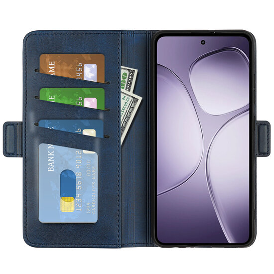 Xiaomi 14T Pro Hoesje - MobyDefend Luxe Wallet Book Case (Sluiting Zijkant) - Blauw