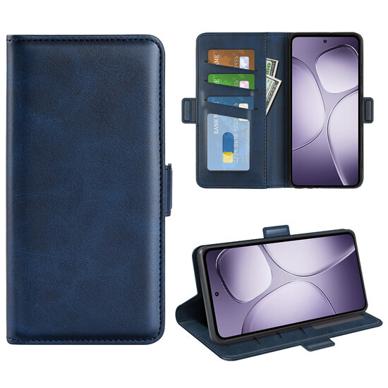 Xiaomi 14T Pro Hoesje - MobyDefend Luxe Wallet Book Case (Sluiting Zijkant) - Blauw
