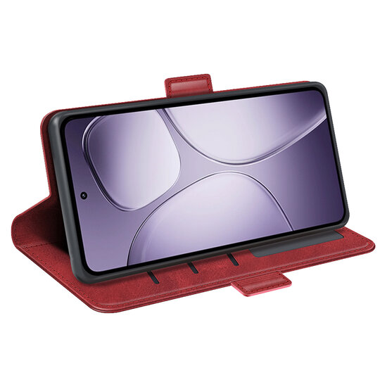 Xiaomi 14T Pro Hoesje - MobyDefend Luxe Wallet Book Case (Sluiting Zijkant) - Rood