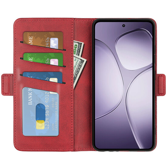 Xiaomi 14T Pro Hoesje - MobyDefend Luxe Wallet Book Case (Sluiting Zijkant) - Rood