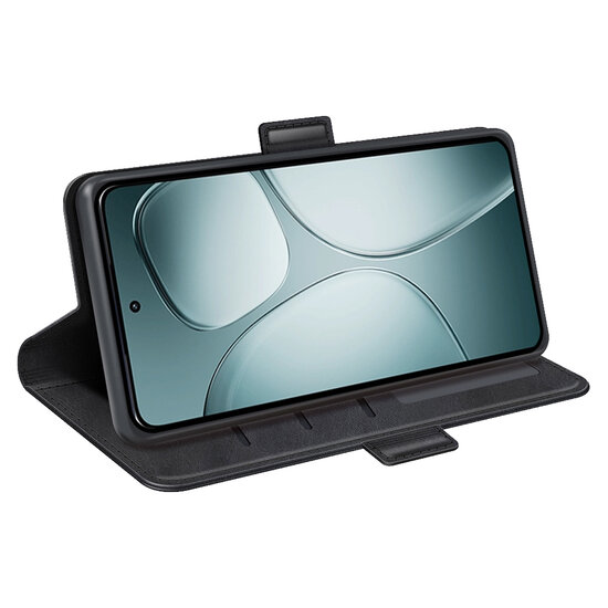 Samsung Galaxy A16 Hoesje - MobyDefend Luxe Wallet Book Case (Sluiting Zijkant) - Zwart