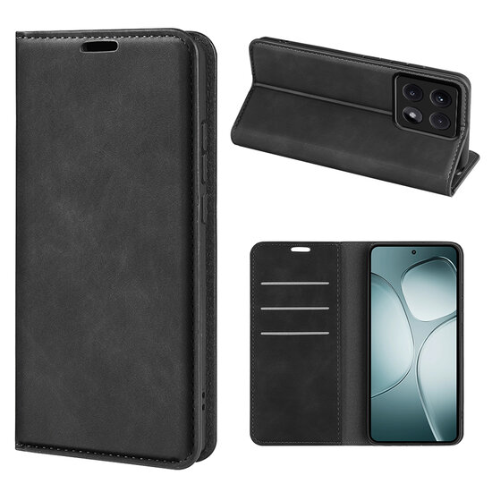 Xiaomi 14T Hoesje - MobyDefend Luxe Wallet Bookcase (Magnetische Sluiting) - Zwart