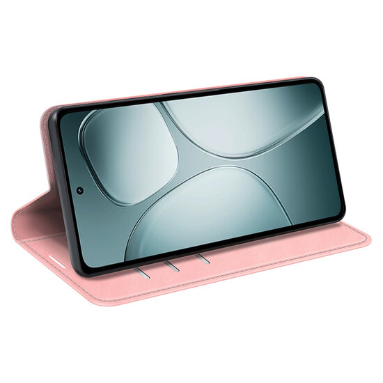 Xiaomi 14T Hoesje - MobyDefend Luxe Wallet Bookcase (Magnetische Sluiting) - Roze