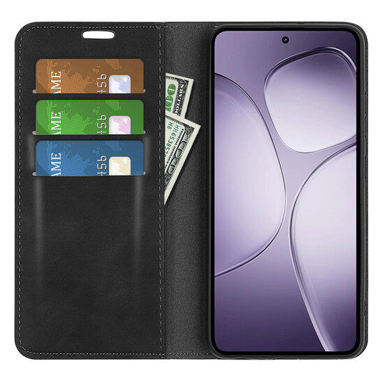 Xiaomi 14T Pro Hoesje - MobyDefend Luxe Wallet Bookcase (Magnetische Sluiting) - Zwart