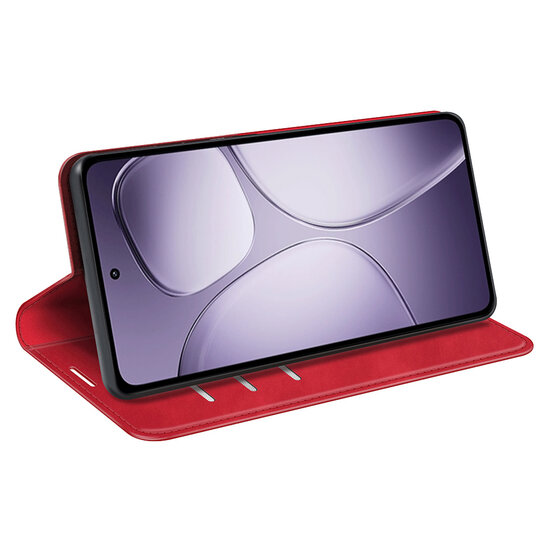 Xiaomi 14T Pro Hoesje - MobyDefend Luxe Wallet Bookcase (Magnetische Sluiting) - Rood